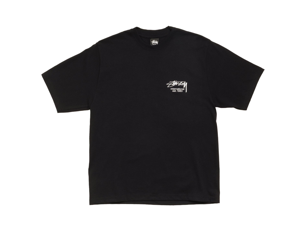 Stüssy Dice Clock Tee in Black