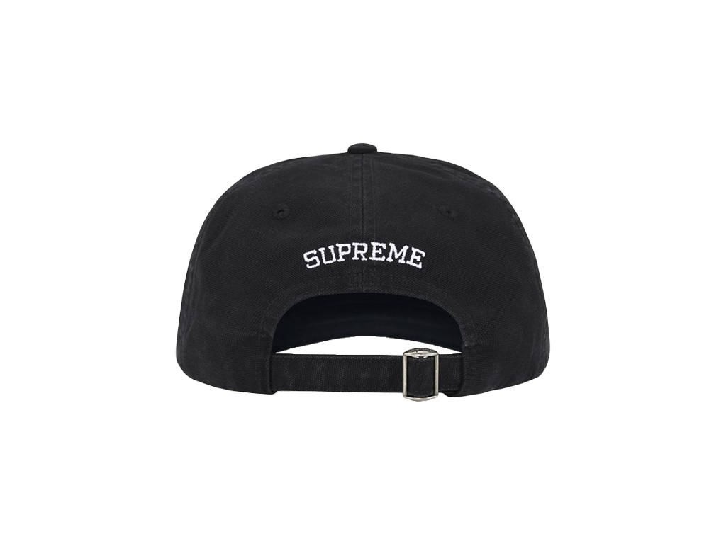 Supreme Washed Canvas S Logo 6-Panel Hat (FW26)