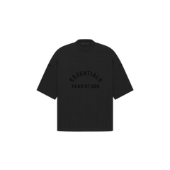 Fear of God Essentials S23 Arch Logo T-Shirt Black - PIKASTORE