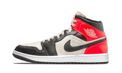 Nike Air Jordan 1 Mid Newsprint Light Orewood Brown (Women's)