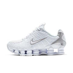 Nike Shox TL White Metallic Silver Max Orange (Women's)