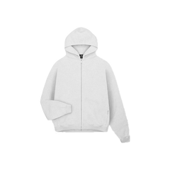 Represent Initial Oversized Zip Hoodie Ice Gray Marl
