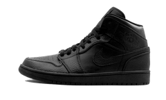 Nike Air Jordan 1 Low Tumbled Leather Black (GS)