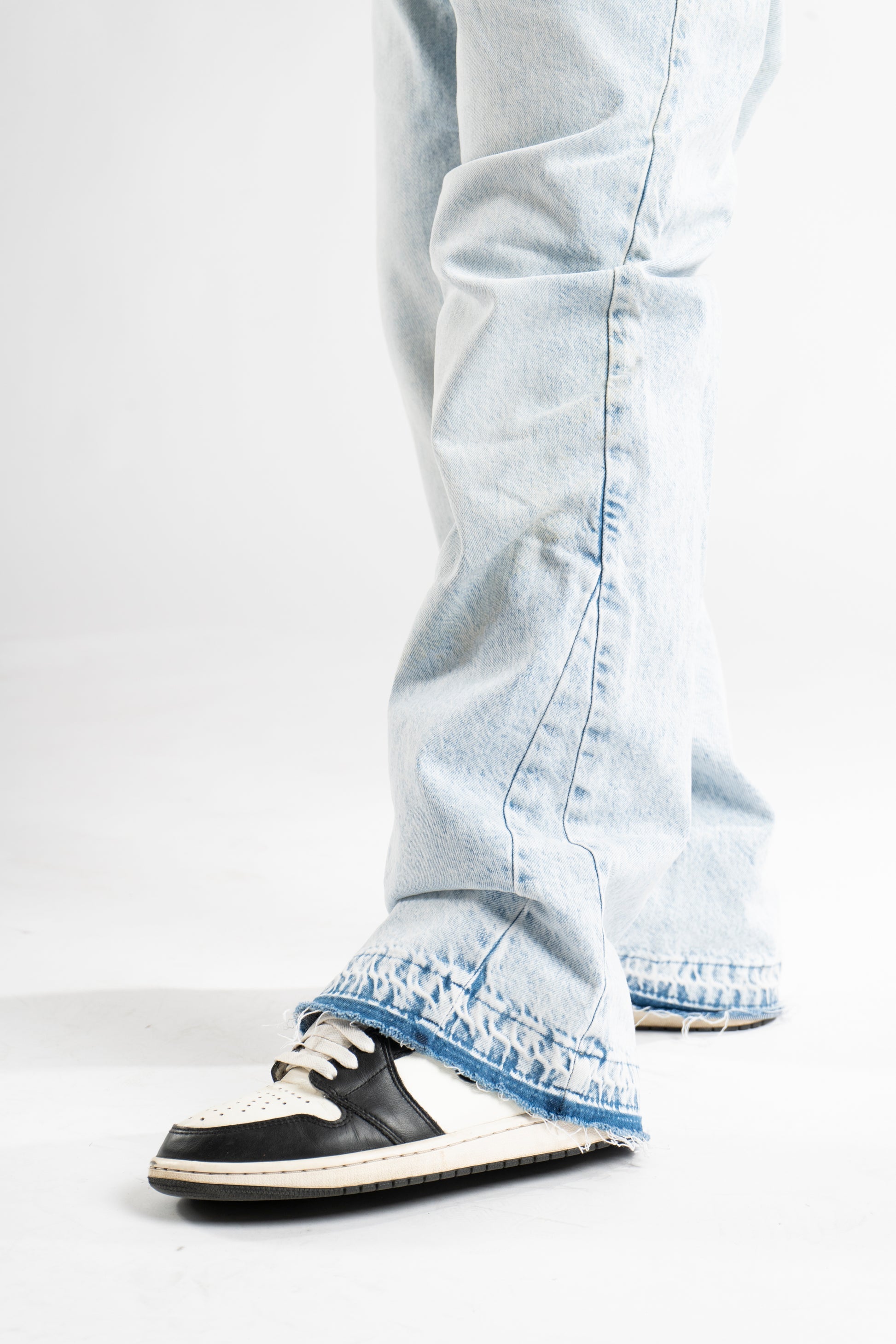Custom Blue Flared Jeans-Kalhoty-Custompantsprg-pikastore.cz