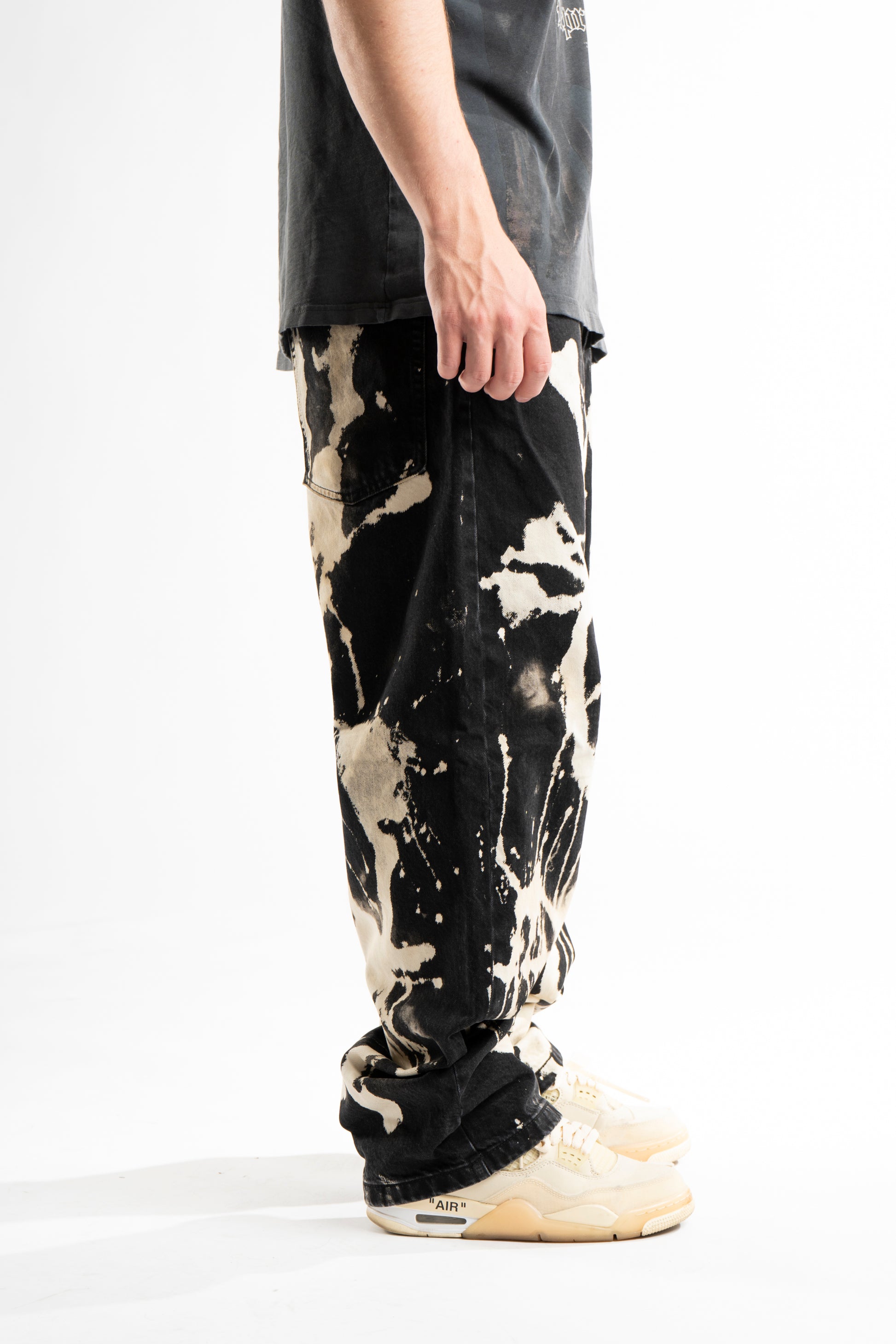 Custom Bleached Jeans V2-Kalhoty-Custompantsprg-pikastore.cz
