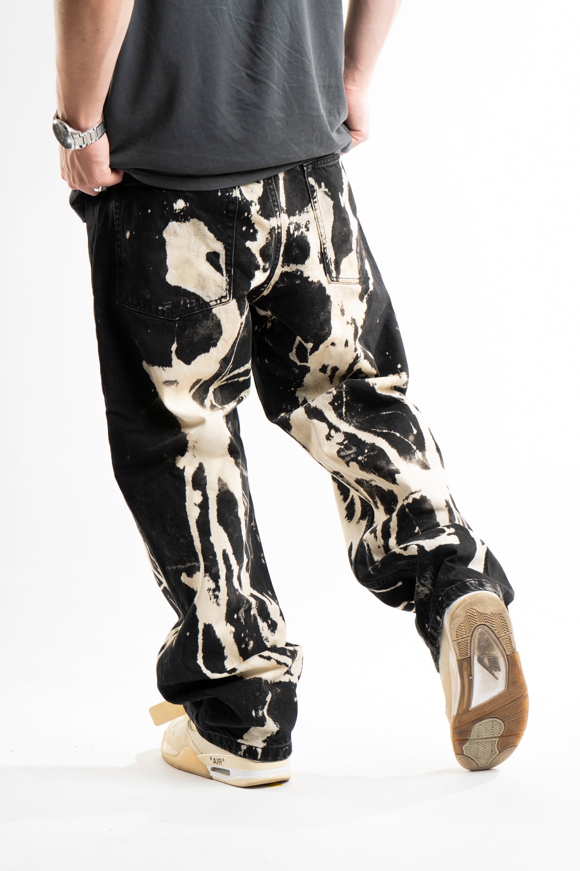 Custom Bleached Jeans V2-Kalhoty-Custompantsprg-pikastore.cz