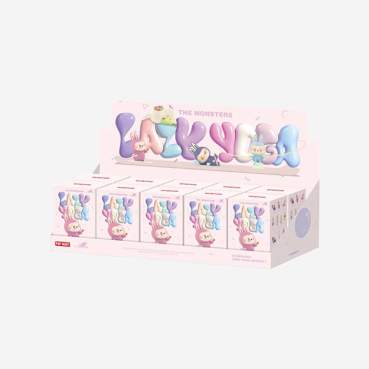 Labubu Pop Mart The Monsters Lazy Yoga Series Figures Sealed Case (10 Blind Boxes)-Labubu-pikastore.cz