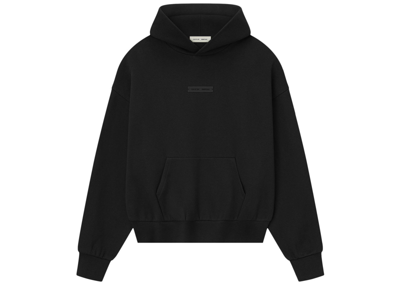 Fear of God Essentials S25 Fleece Hoodie Jet Black-Fear of God-pikastore.cz