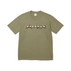 Supreme Skulls Spellout Tee Light Olive