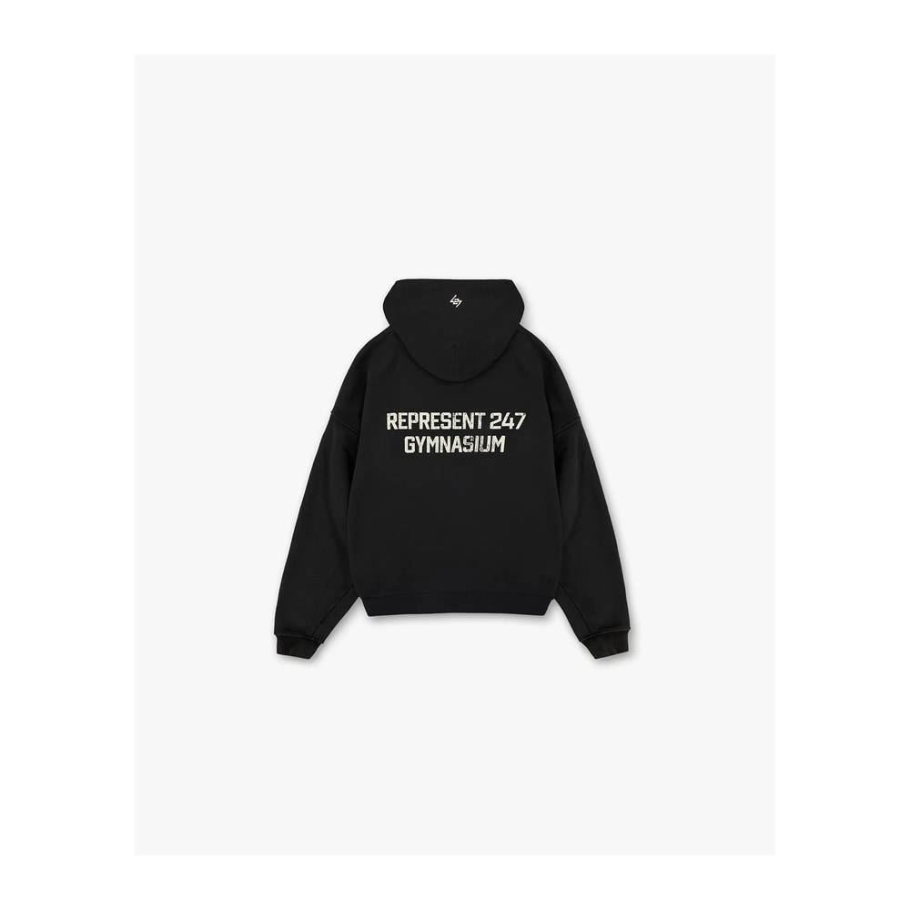 Represent 247 Gymnasium Hoodie Off Black