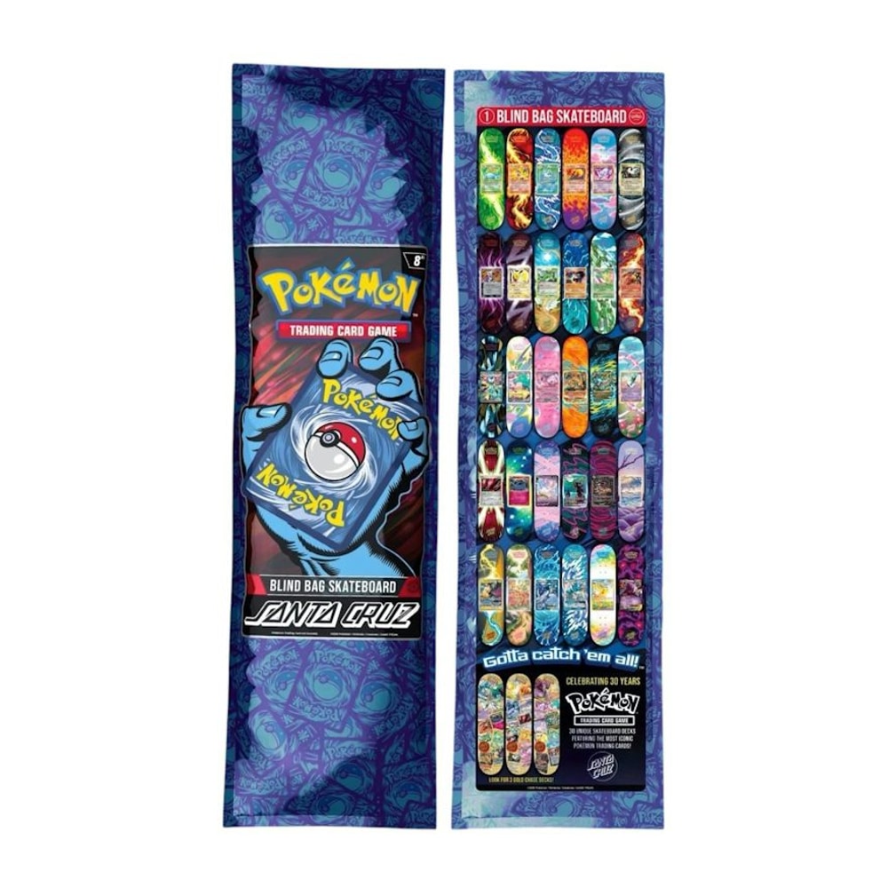 Santa Cruz Skateboards X Pokemon 2026 Skateboard Deck Blind Bag – taška