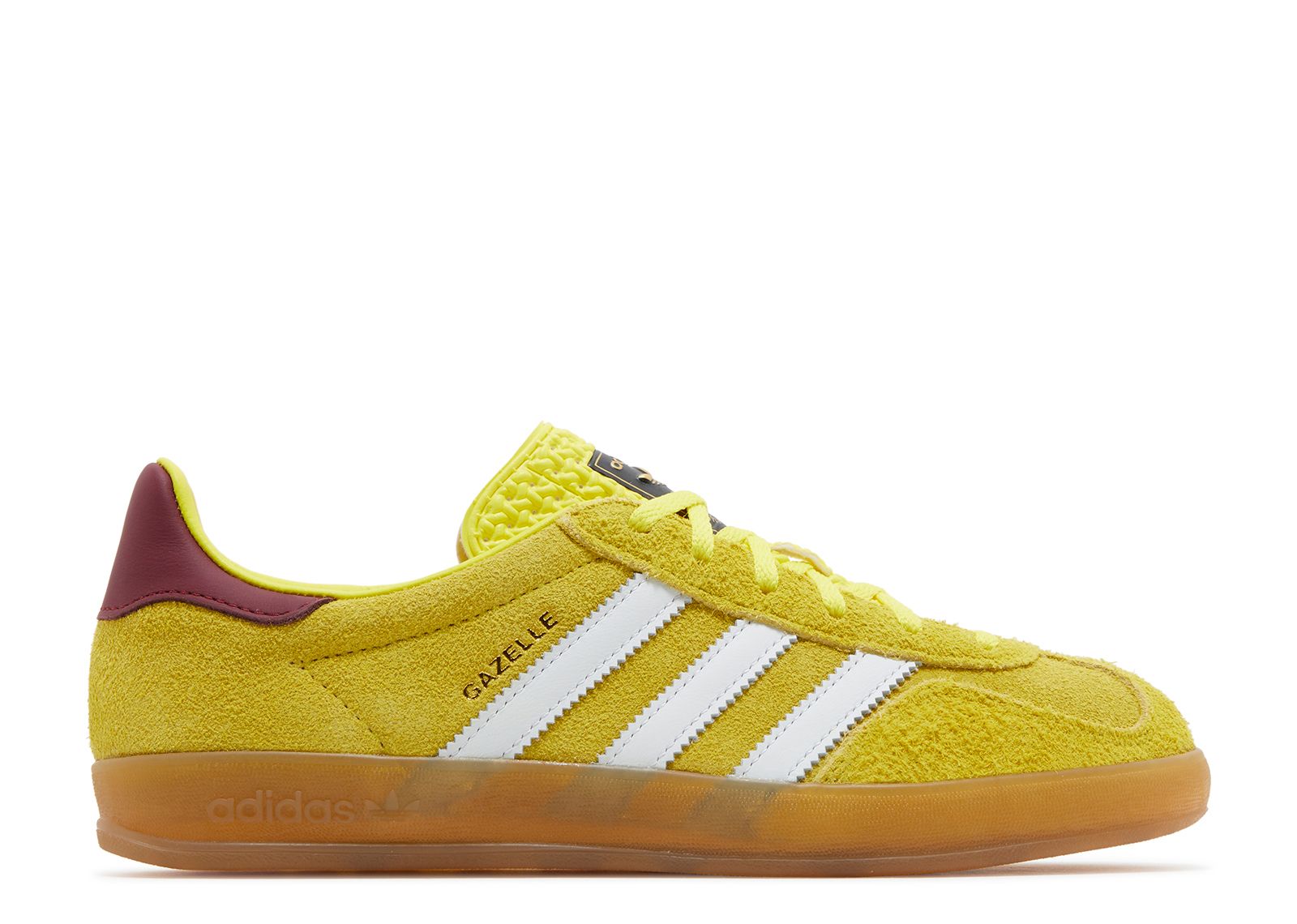 Adidas Wmns Gazelle Indoor Bright Yellow Burgundy-Adidas-pikastore.cz