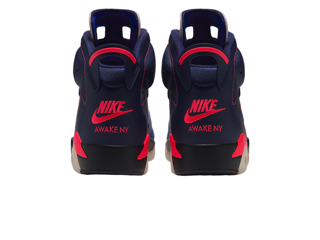 Awake NY x Air Jordan 6 Retro Midnight Navy Infrared – sportcipő – fotó 4/5