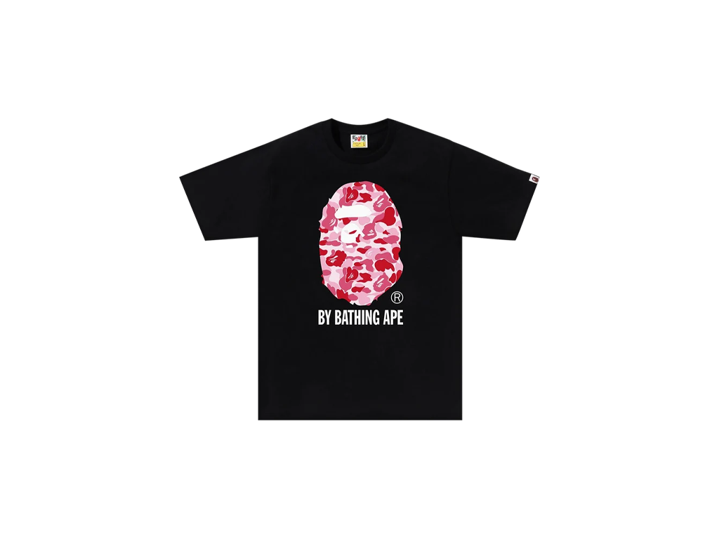 BAPE ABC Camo By Bathing Ape 1I80110005 Tee Black/Pink-BAPE-pikastore.cz