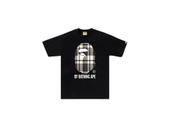 Bape Check By Bathing Ape Tee Black (šedá kostka)