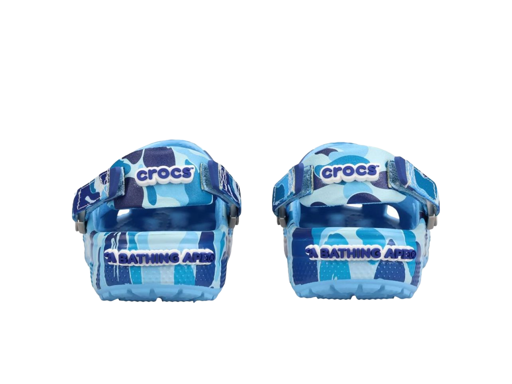 Crocs Classic Clog A Bathing Ape ABC Camo Blue (Kids) – чехли – снимка 4 от 5