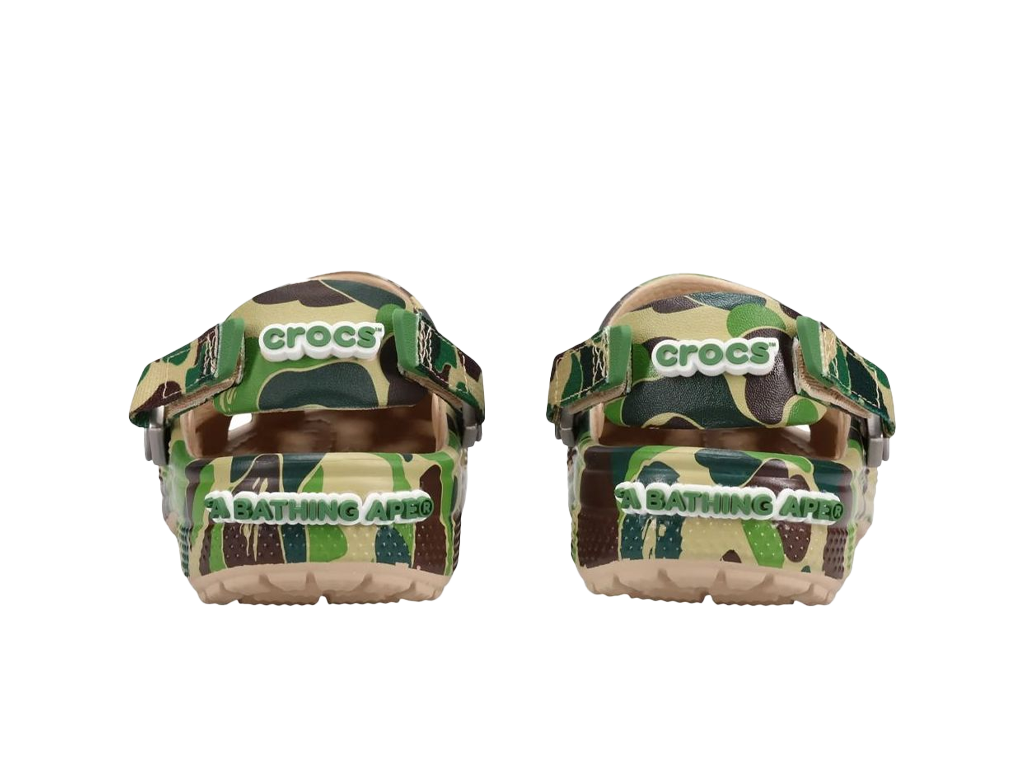 Crocs Classic Clog A Bathing Ape ABC Camo Green (Kids) – tøfler – foto 4 af 5