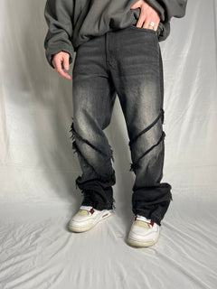 Custom Destroyed Flared Jeans