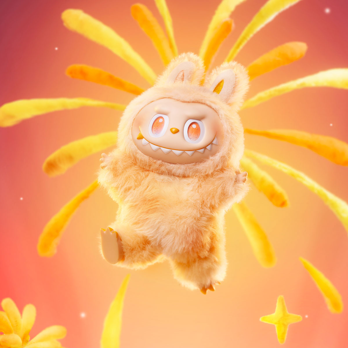 Labubu Pop Mart The Monsters Big into Energy Series Happiness Vinyl Plush Pendant-Labubu-pikastore.cz