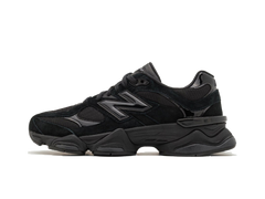 New Balance 9060 Triple Black Suede Patent
