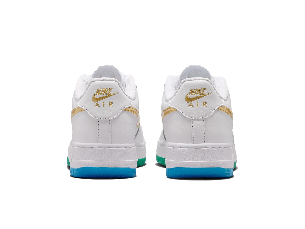 Nike Air Force 1 GS White Soar Sonic Yellow – tenisky – fotka 4 z 5