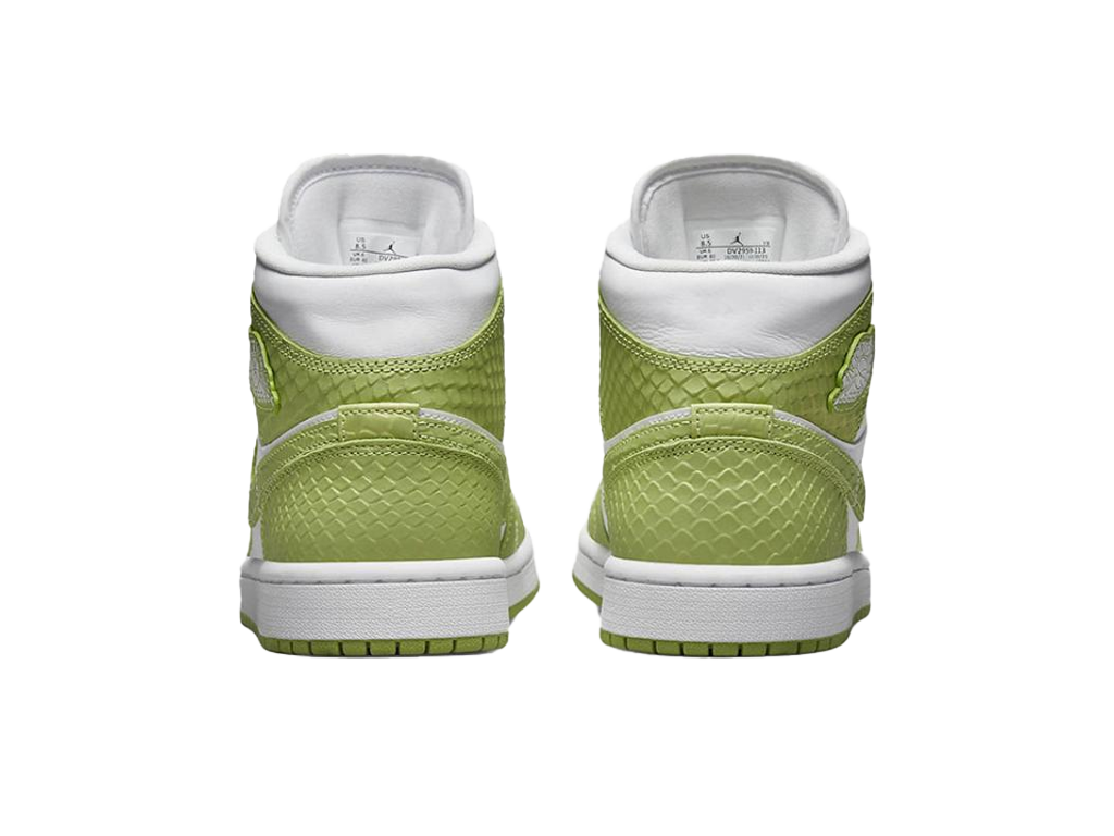 Nike Air Jordan 1 Mid Green Python (Women's)