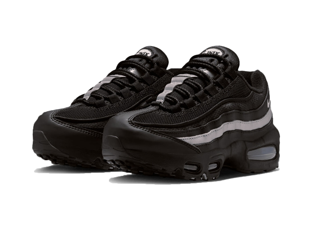 Nike Air Max 95 GS Black Metallic Silver-Nike-pikastore.cz