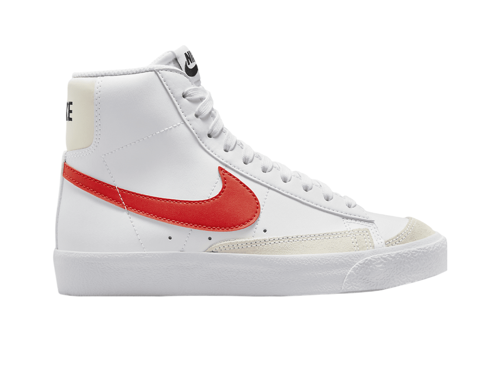 Nike Blazer Mid 77 GS White Picante Red – tenisky – fotka 3 z 5