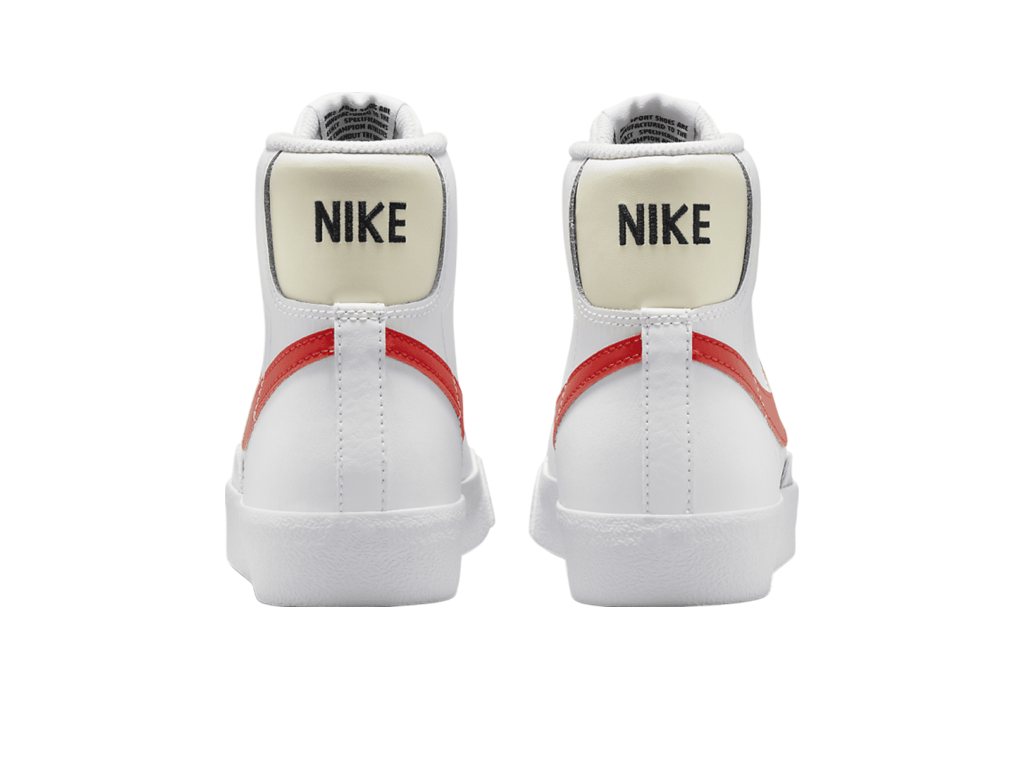 Nike Blazer Mid 77 GS White Picante Red – tenisky – fotka 4 z 5