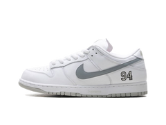 Nike Supreme x Dunk Low SB White Metallic Silver