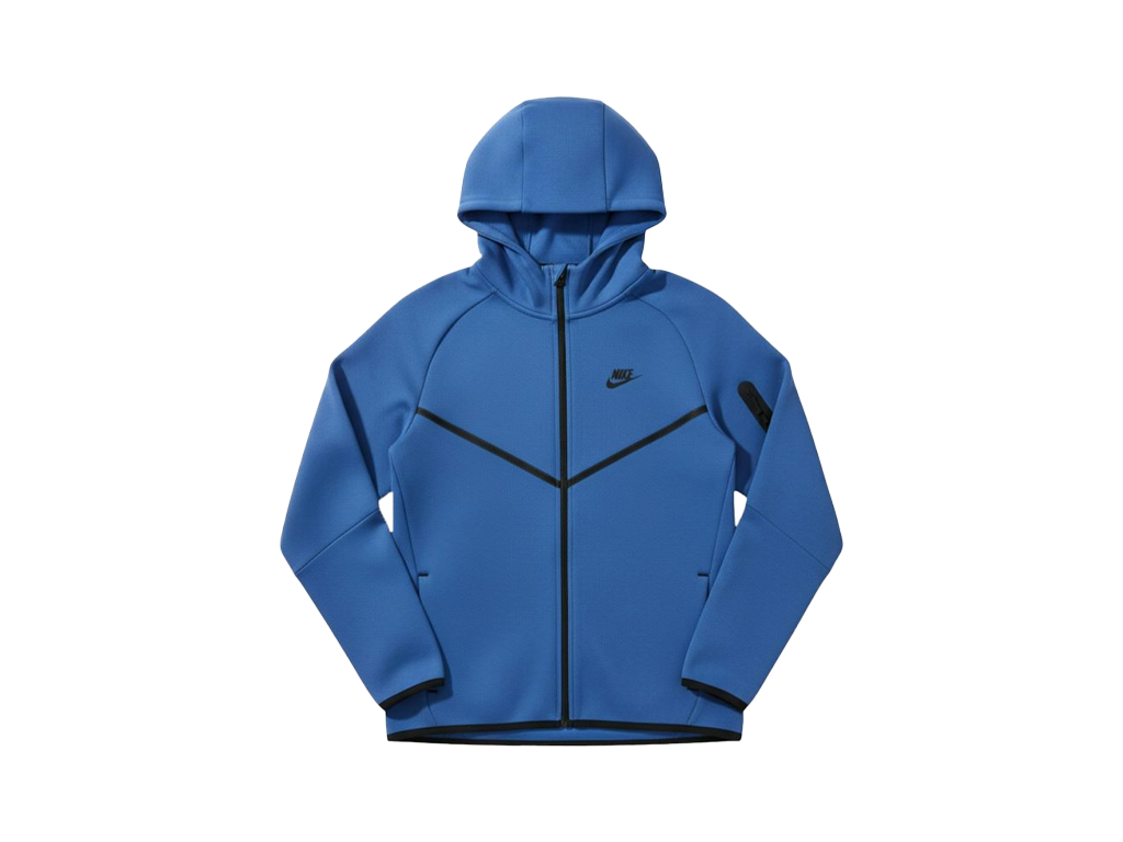 Nike Tech Fleece Windrunner Full Zip Hoodie Game Royal/Black – mikina, modrá