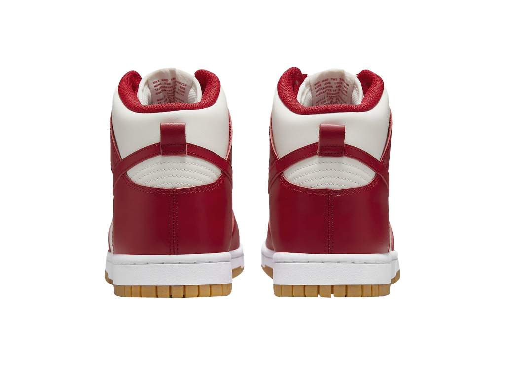 Nike Wmns Dunk High Gym Red Sail Gum – sportcipő – fotó 4/5