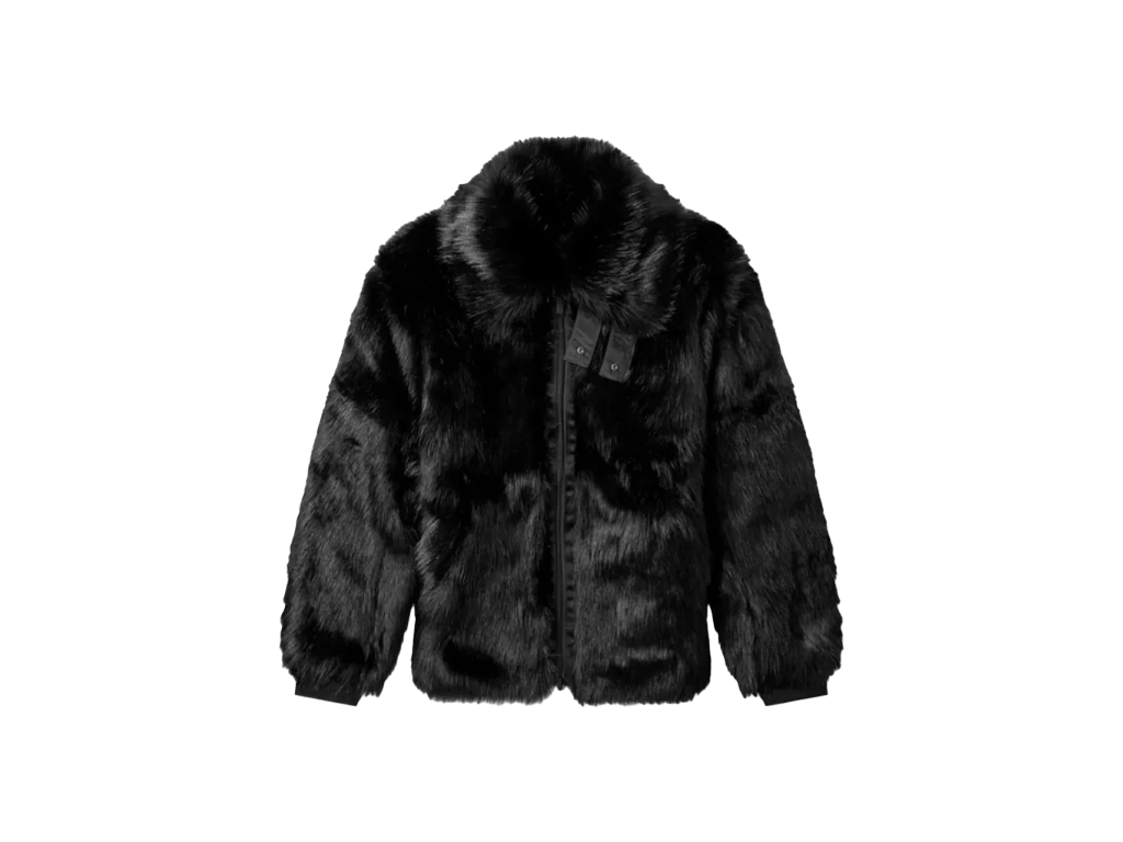 Nike x Ambush Women's Reversible Faux Fur Coat Black Sail – bunda