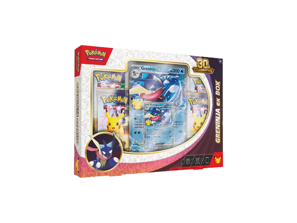 Pokémon TCG: 30th Celebration Greninja ex Box – doplňky