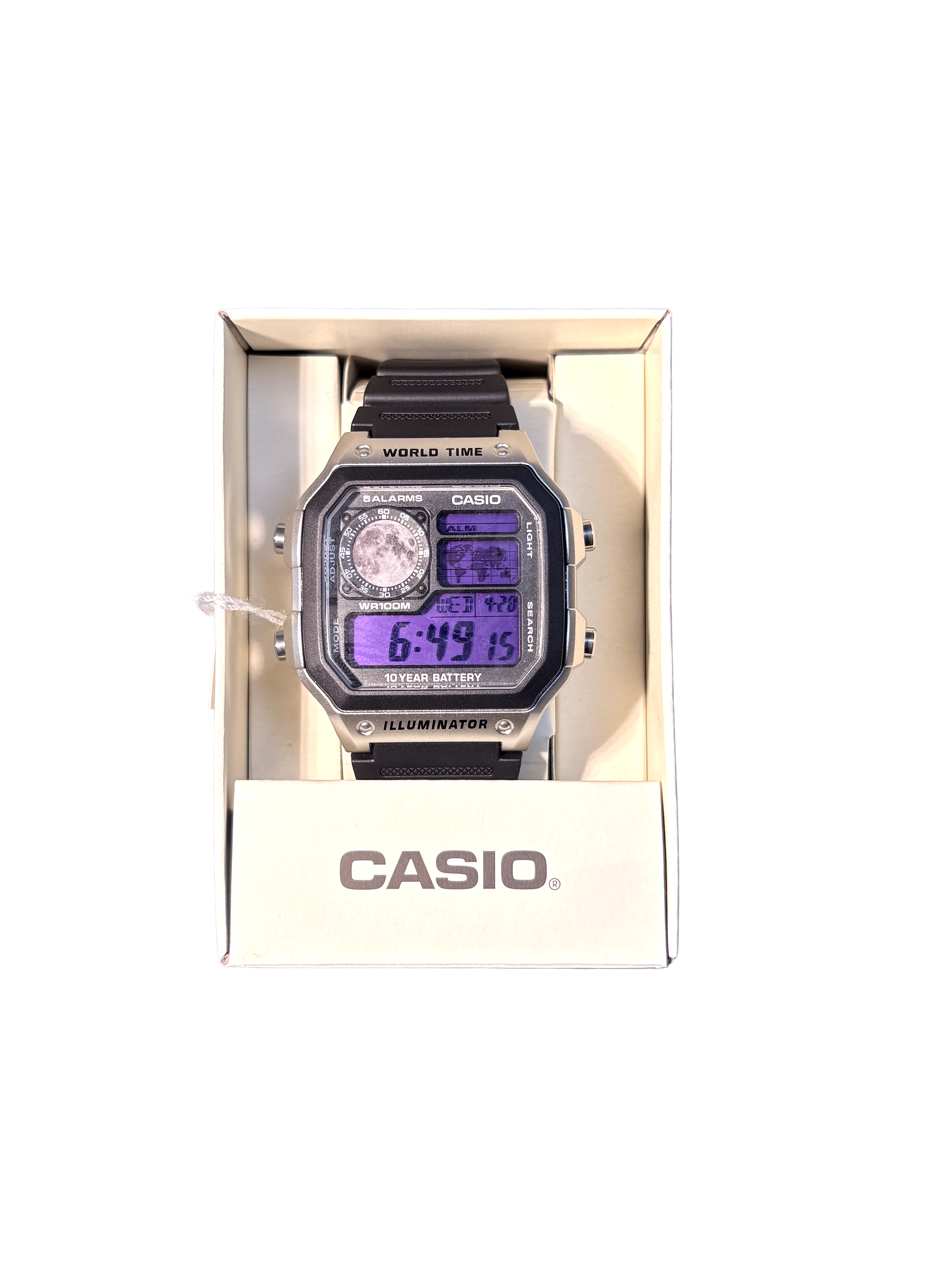 Modial Casio Purple Moon Rubber Watch-Apparel & Accessories-Modial-pikastore.cz