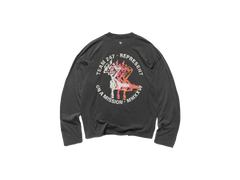 Represent 247 Torch Boxy Majica dugih rukava Washed Black