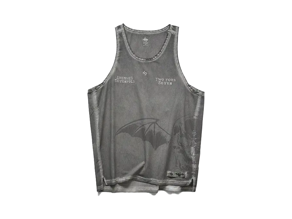 Represent 247 x Avenged Sevenfold Death Bat Singlet Washed Grey