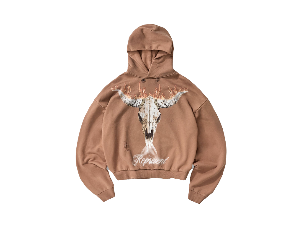 Represent British Cowboys Hoodie Dusty Brown