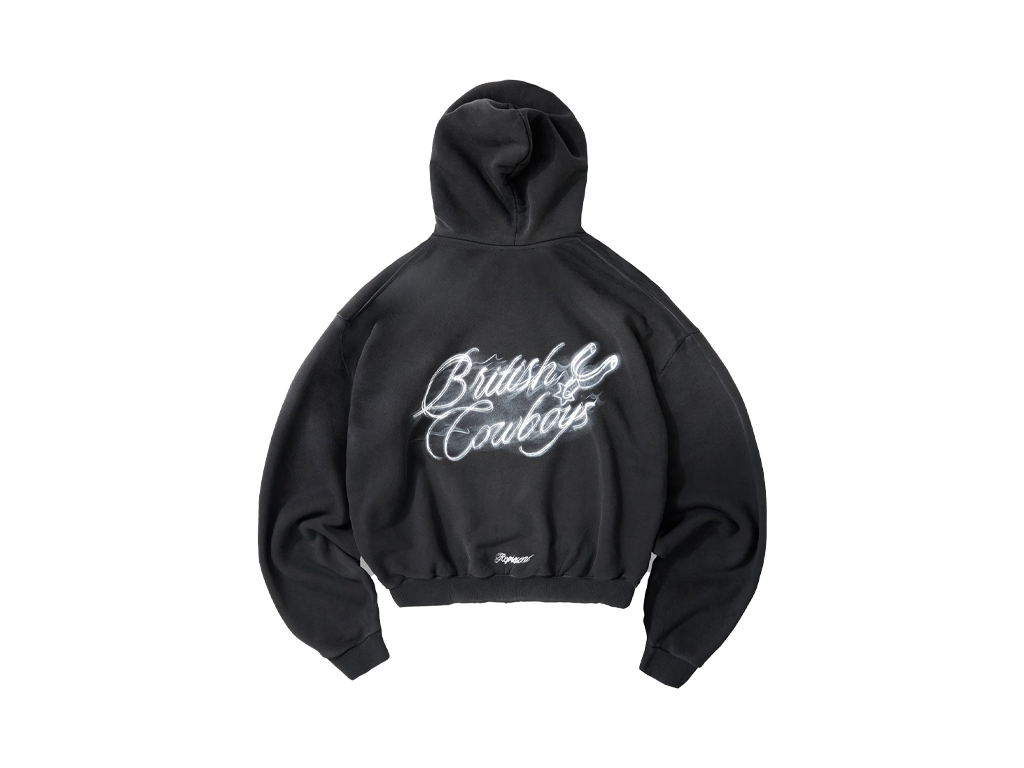 Represent British Cowboys Hoodie Stained Black-Represent-pikastore.cz