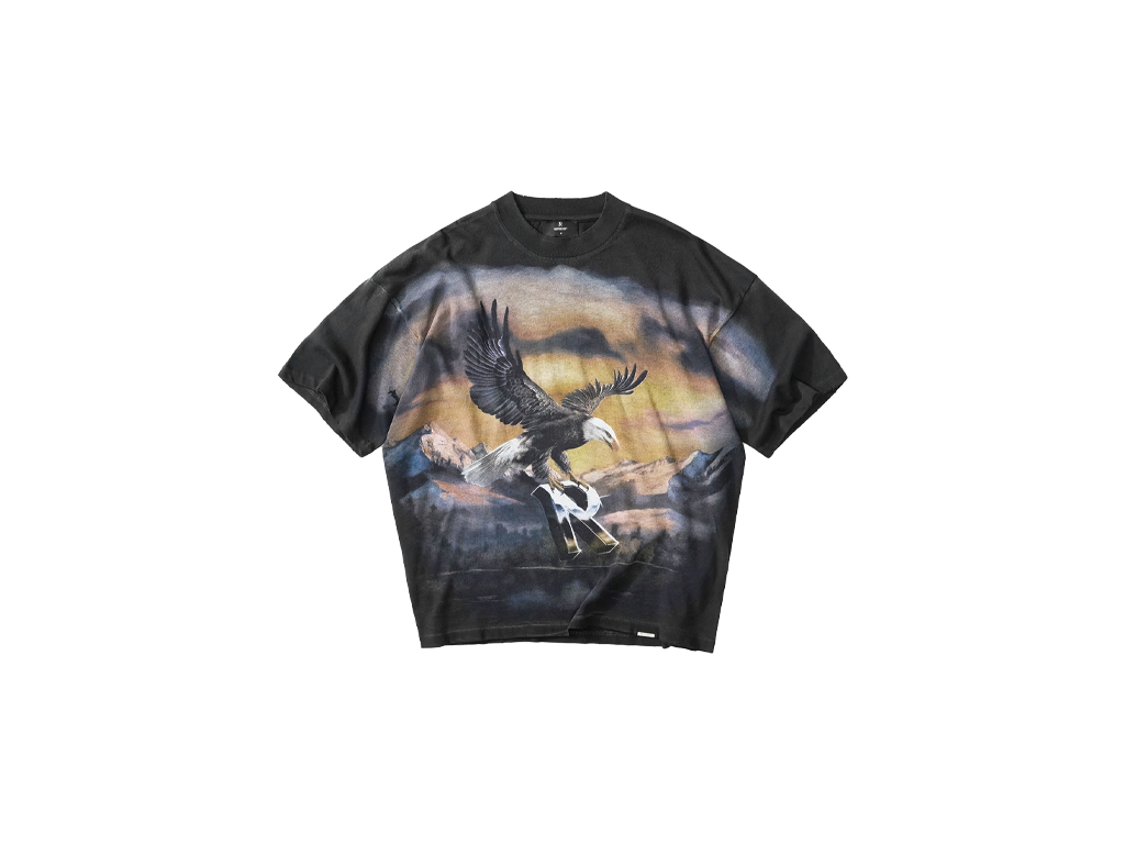 Represent Chrome Flight T-Shirt Stained Black