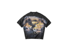 Represent Chrome Flight T-Shirt Stained Black