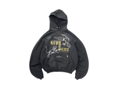 Represent Enemy Hoodie Washed Black