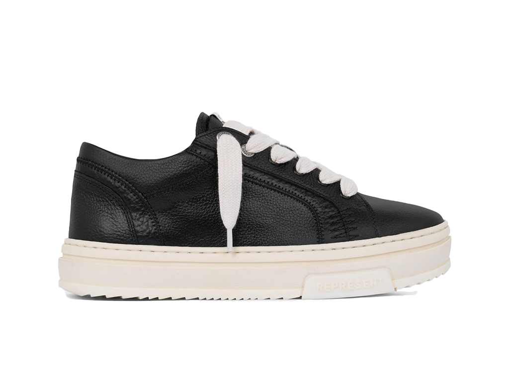 Represent HTN Low Tumbled Leather Black – tenisky – fotka 3 z 4