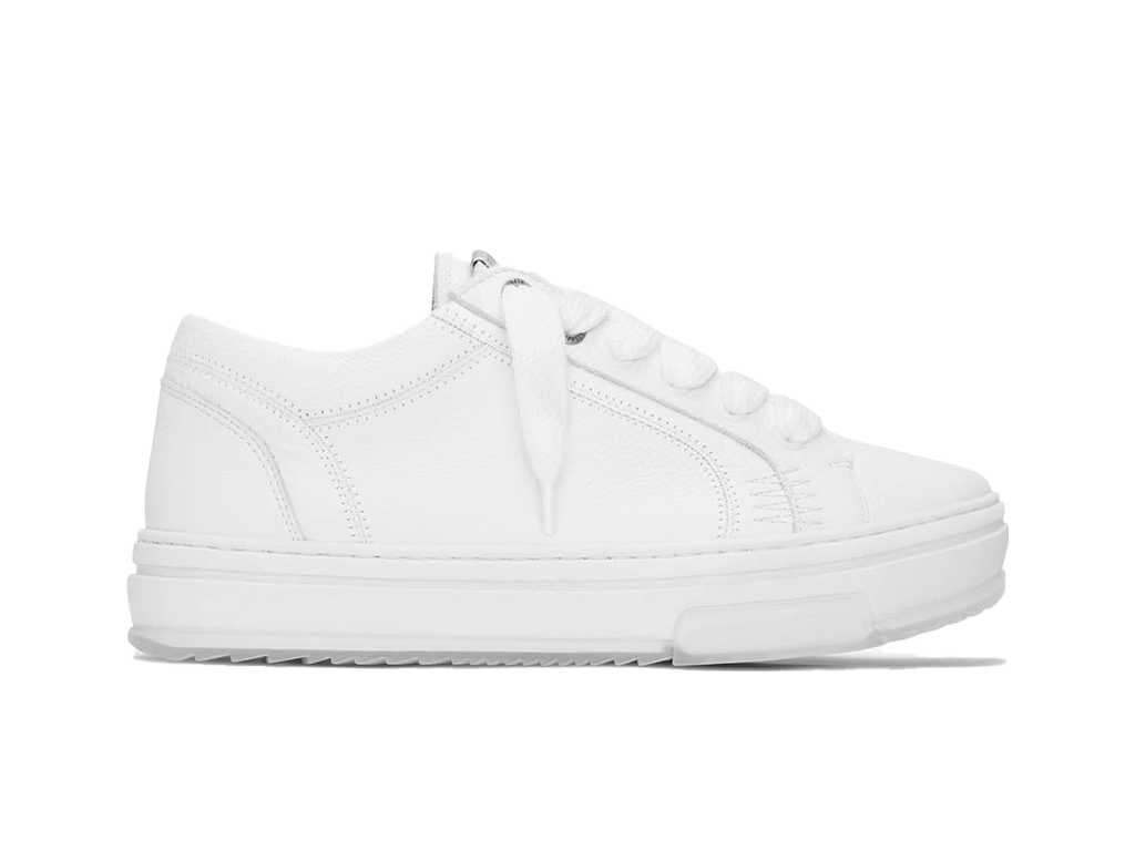 Represent HTN Low Tumbled Leather Flat White – tenisky – fotka 3 z 4
