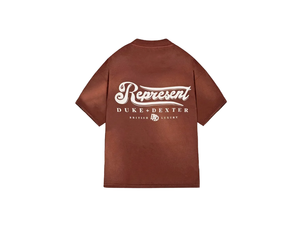 Represent X Duke Dexter British Luxury T-shirt - Rust-Represent-pikastore.cz
