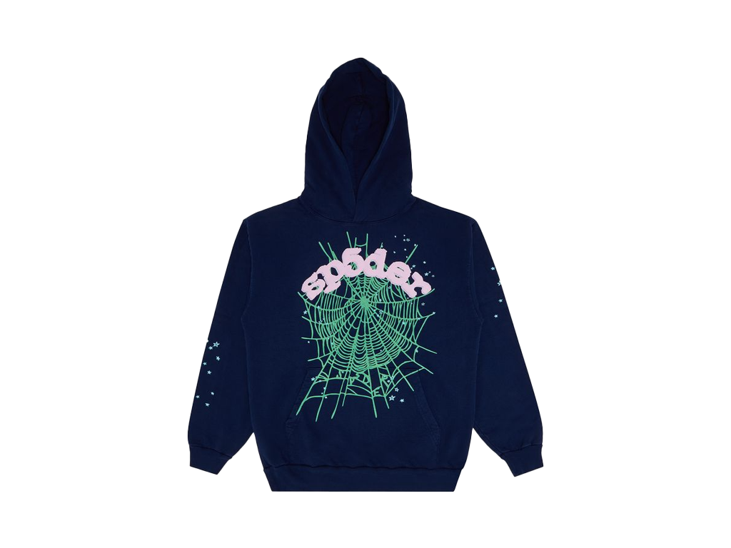 Sp5der OG Web Hoodie Navy-Sp5der-pikastore.cz