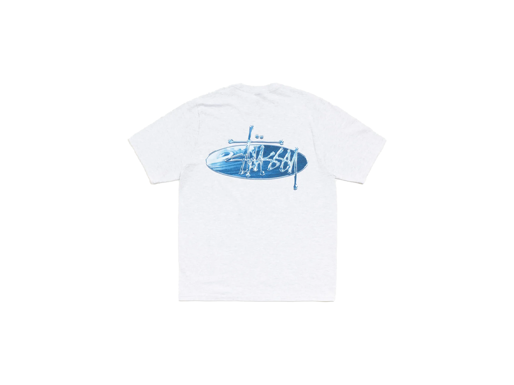 Stussy Wave Oval Tee grey