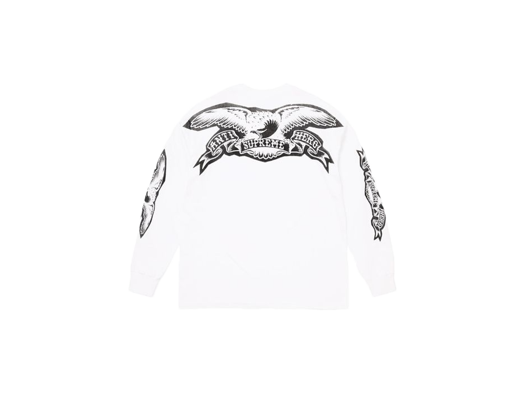Supreme ANTIHERO Eagle L/S Tee White-Supreme-pikastore.cz