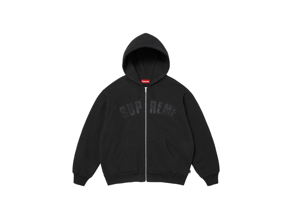 Supreme Arc Thermal Lined Zip Up Hooded Sweatshirt Black – mikina