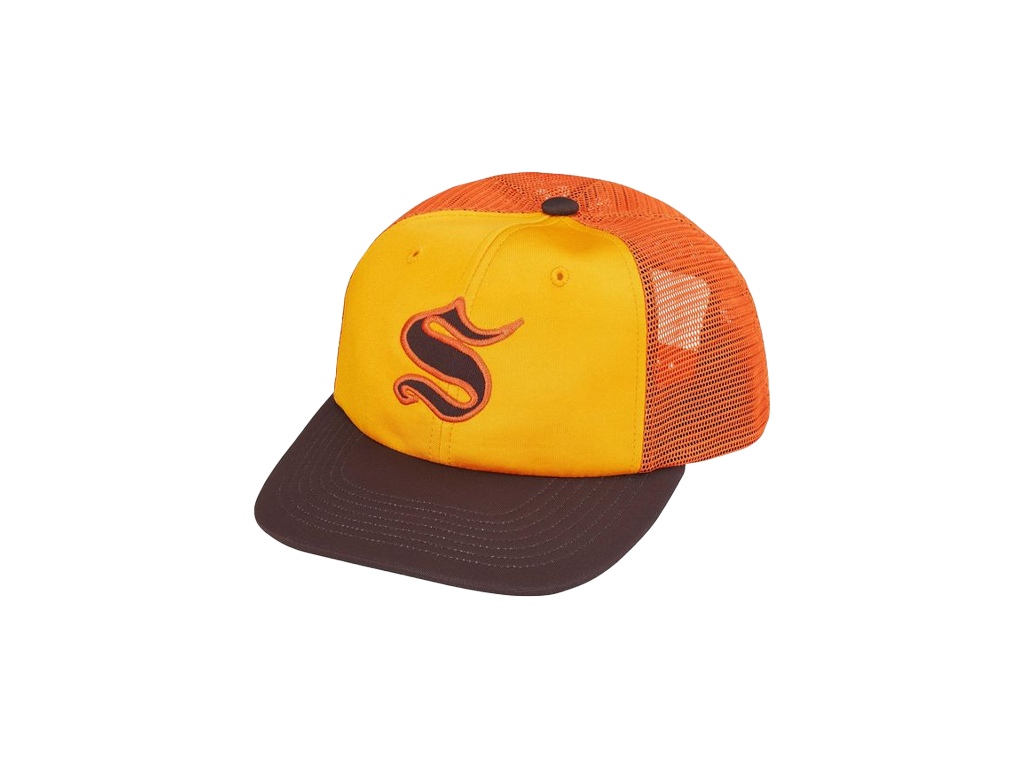 Supreme Contrast S Mesh Back 6-Panel Yellow-Supreme-pikastore.cz